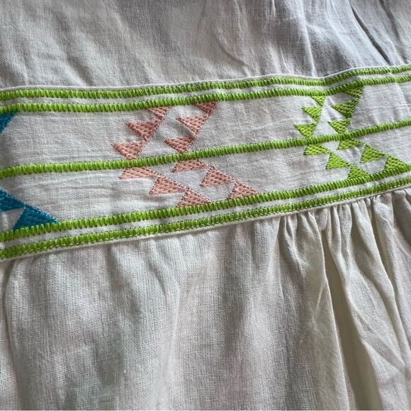 Gretty Zueger embroidered bell sleeve dress NWT lightweight small - Picture 10 of 10